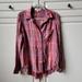 Anthropologie Tops | Cloth & Stone Frayed Hem Button Down Plaid Shirt | Color: Orange/Red | Size: M