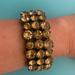 J. Crew Jewelry | J. Crew. Rhinestone-Elastic Bracelet | Color: Gold | Size: Os