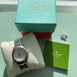Kate Spade Jewelry | Kate Spade Watch With Box And Extra Link | Color: Silver | Size: Os