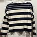 J. Crew Sweaters | J Crew Navy Cream Striped Sweater | Color: Blue | Size: S