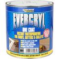 Pack of 4 Everbuild Evercryl Grey 5kg One Coat Instant roof Repair Compound