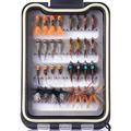Bassdash Fly Fishing Lures Kit with Box Nymph Beadhead Wet Fishing Dry Flies for Trout Bass Salmon (32 pcs barbless trout flies)