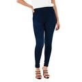 M17 Damen Women Ladies Denim Jeans Jeggings Skinny Fit Classic Casual Trousers Pants with Pockets, Dark Wash Blue, 20