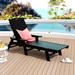 Polytrends Laguna All Weather Poly Pool Outdoor Chaise Lounge - with Arms