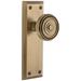 Grandeur Fifth Avenue Solid Brass Rose Passage Door Knob Set with