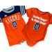 Adidas One Pieces | Bundle Of 2 Detroit Tiger's Onesies Size 0/3 Months And 6/9 Months | Color: Blue/Orange | Size: 0-3mb