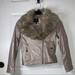 Jessica Simpson Jackets & Coats | Jessica Simpson Jacket Outerwear Faux Fur/Leather Girls Sz 14 Metallic Champagne | Color: Black/Brown | Size: 14g