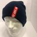 Levi's Accessories | Levi Nwt Red Logo Tag Max-Warmth Beanie Navy Blue 100% Acrylic | Color: Blue/Red | Size: Os