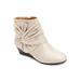 Plus Size Women's The Inez Bootie by Comfortview in Oyster Pearl (Size 9 1/2 W)