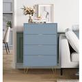 Willa Arlo™ Interiors Marable 4 Drawer 23.6" W Chest Wood in Blue | 35.8 H x 23.6 W x 13.4 D in | Wayfair 10A3DA3C19F044B78DE3A7F20752E5C9