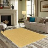Yellow 33 x 0.5 in Area Rug - Eider & Ivory™ kids Galaxy Way Pet Friendly Area Rugs - 12' Hexagon Polyester | 33 W x 0.5 D in | Wayfair