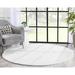White 70 x 0.8 in Area Rug - Well Woven kids Opal Crest Modern Solid Glam Faux Fur Plush Glam Shag Area Rug Polyester | 70 W x 0.8 D in | Wayfair