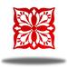 Dakota Fields Blossom Mandala Wall Décor Metal in Red | 30 H x 30 W x 0.06 D in | Wayfair F8A73949A2E84878B098E668C536BC91