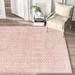 Pink 72 x 0.33 in Area Rug - Kelly Clarkson Home Zoey Geometric Rose Area Rug, Polypropylene | 72 W x 0.33 D in | Wayfair