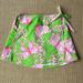 Lilly Pulitzer Bottoms | Euc Lilly Pulitzer Wrap Skirt With Butterflies Sz 4 | Color: Green/Pink | Size: 4g