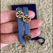 Tory Burch Jewelry | New Tory Burch Hex Thin Double Wrap Bracelet Blue/ Gold | Color: Blue/Gold | Size: Os