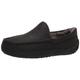 UGG Men's Ascot Slipper, Black Matte Leather, 11