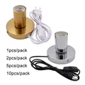 Base de lampe de bureau moderne Chrome Gold Plug Loft Retro support de lampe de table lampe