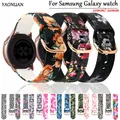 Bracelet en silicone imprimé pour Samsung Galaxy Watch 4 6 5/5 Pro Classic Active 2 Amazfit GTR