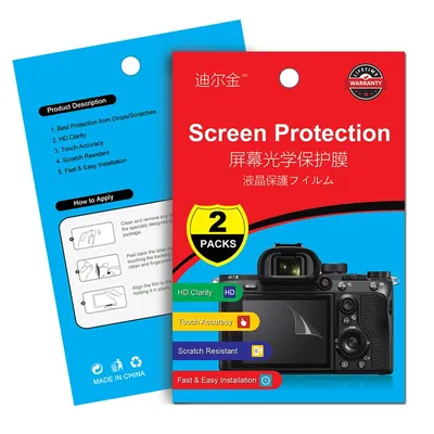 Film protecteur d'écran LCD 2 pièces pour Canon EOS M M2 100D 200D 250D 600D 650D 700D 2000D 9000D