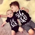 Ensemble t-shirt pour petite sœur et grand frère vêtements pour enfants cadeau pour bébé