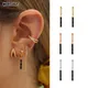 CRMYA-Boucles d'oreilles créoles en or et argent pour femmes et filles Boucles d'oreilles