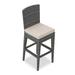 Wade Logan® Suffern 29" Patio Bar Stool w/ Cushion, Wicker in Brown/Gray | 43.25 H x 16.5 W x 20.5 D in | Wayfair 8B4FC7861A574335B175EA565A027DE7