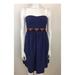 Anthropologie Dresses | Floreat Anthropologie Blue Strapless Dress Size 4 | Color: Blue | Size: 4