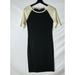 Lularoe Dresses | Lularoe Womens Julia Raglan Simply Comfortable Dress Size Xxs Black Beige | Color: Black/Cream | Size: Xxs