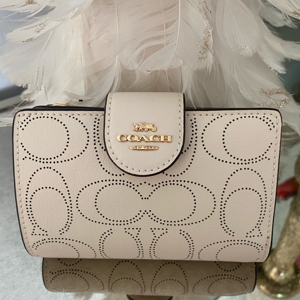 Coach Bags | Coach Medium Zip Wallet | Color: Cream | Size: 5” L X 3 1/2 H X 1/2” W