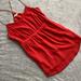 Madewell Dresses | Madewell Silk Starview Cami Sleeveless Dress Pockets Elastic Waist True Red 10 | Color: Red | Size: 10