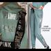 Pink Victoria's Secret Tops | New Victorias Secret Pink Bling Zip Hoodie & Sweatpants Or Leggings Rhinestones | Color: Pink | Size: L