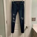 American Eagle Outfitters Jeans | American Eagle Distressed Jegging | Color: Blue | Size: 6