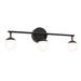 AFX Lighting Pearl 24 Inch 3 Light LED Bath Vanity Light - PRLV2408L30D1BK