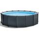 Intex - Frame Swimming Pool Set Graphit graphit ø 478 x 124 cm Inkl. Sandfilteranlage