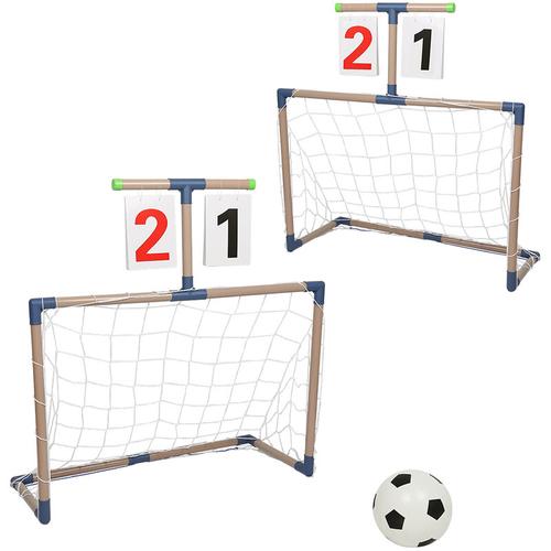 2Kinder Fußballtore mit 16cm Ball+Pumpe Kinder Sport Fußballtore 793556cm Doppeltor