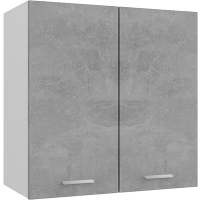 Hängeschrank Betongrau 60x31x60 cm Holzwerkstoff Vidaxl 176178