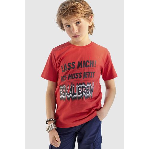 KIDSWORLD T-Shirt LASS MICH rot Jungen Kidsworld