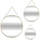 Atmosphera - Set di 3 specchi rotondi dorati d20 24 d29cm créateur d'intérieur