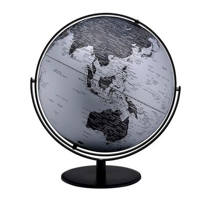 Globe Accent Decor with Inbuilt LED - Black and Gray - 20.5 H x 18 W x 18 L