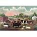 Buyenlarge 'Stolzfus Brothers Consolidated Butchers' by Compton Litho Co. Graphic Art in Brown/Green/Pink | 28 H x 42 W x 1.5 D in | Wayfair