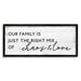 August Grove® Family Right Mix Chaos & Love Funny Phrase by - Textual Art Wood in Brown | 10 H x 24 W x 1.5 D in | Wayfair