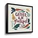 The Holiday Aisle® 2tho258a_Harvest Lettering III Gallery Wrapped Canvas, Glass in Green/Red | 24 H x 24 W x 2 D in | Wayfair