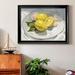 Bloomsbury Market Lemons On A Plate I - Picture Frame Painting on Canvas Canvas, Solid Wood in Yellow | 22.5 H x 30.5 W x 1 D in | Wayfair