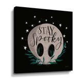 The Holiday Aisle® 2tho255a_Cute Halloween IV Gallery Wrapped Canvas, Glass in Black/Indigo | 14 H x 14 W x 2 D in | Wayfair
