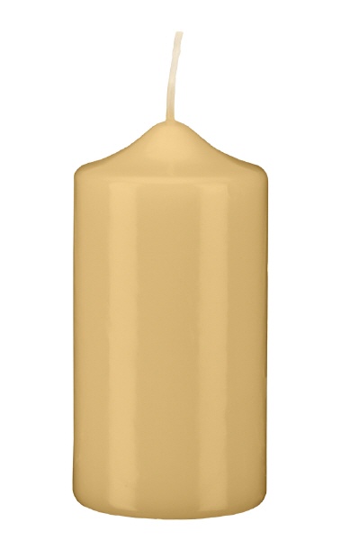 Kopschitz Kerzen Stumpen Kerzen Beige 30 x Ø 10 cm, 6 Stück getauchte Stumpenkerzen mit Spitzkopf in RAL Qualität Image