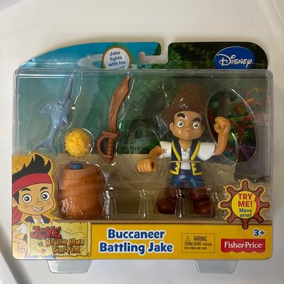 Disney Toys | Disney Jake And The Neverland Pirates Action Figure With Accessories Brand New | Color: Black | Size: Osb