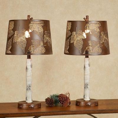 Birch Forest Table Lamp Pair Natural, Pair, Natural