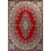 Vintage Floral Traditional Kerman Persian Area Rug Wool Hand-knotted - 10'1" x 13'2"