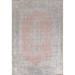 Muted Distressed Traditional Kerman Persian Wool Area Rug Hand-knotted - 9'9" x 12'9"